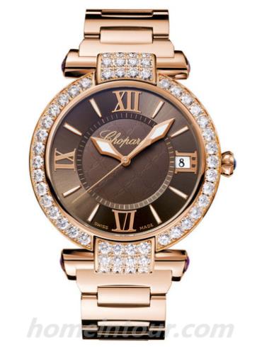 萧邦384241-5008女表Imperiale系列-玫瑰金色表带/表径40mm