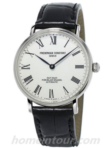 康斯登FC-302P4S6男表百年经典系列-黑色表带/表径40mm