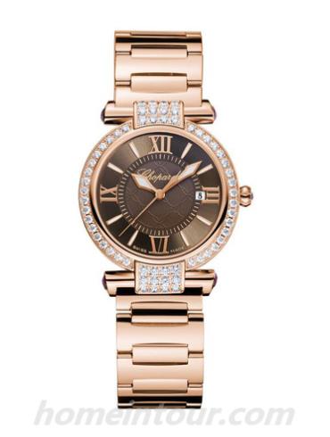 萧邦384238_5008女表Imperiale系列-玫金色表带/表径28mm