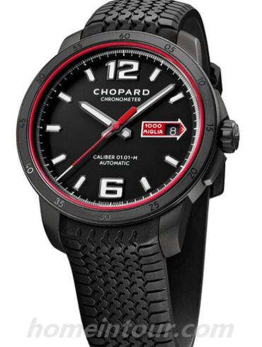 萧邦168565_3002男表经典赛车系列-黑色表带/表径43mm