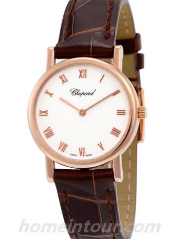 萧邦 127387_5201女表Classic经典系列-棕色表带/表径28mm