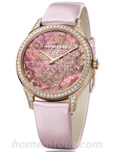 萧邦131944-5001女表L.U.C系列-粉色表带/表径35mm