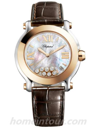 萧邦278492-9004女表Happy Diamonds系列-黑色表带/表径36mm