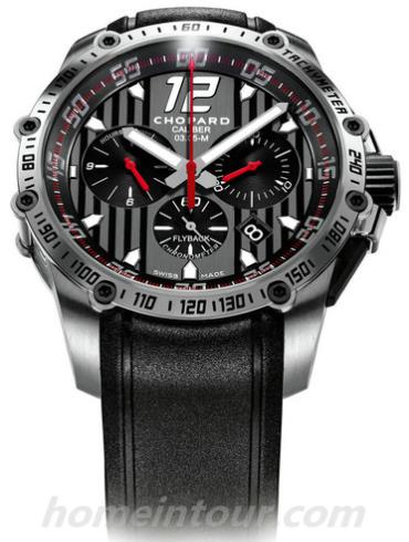 萧邦168535-3001男表经典赛车系列-黑色表带/表径45mm