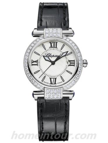 萧邦384238-1001女表Imperiale系列-黑色表带/表径28mm