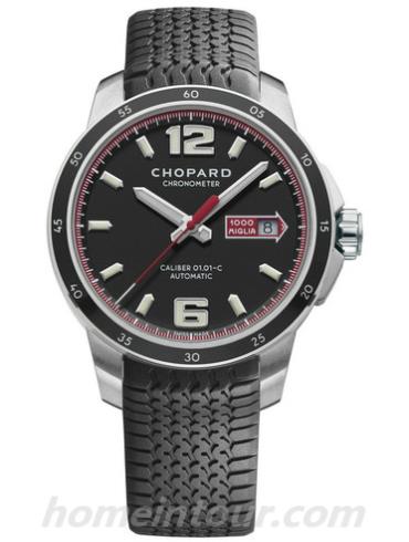 萧邦168565-3001男表经典赛车系列-黑色表带/表径43mm