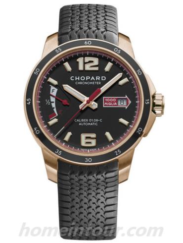 萧邦161296-5001男表经典赛车系列-黑色表带/表径43mm