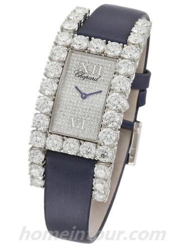 萧邦139284-1000女表女装珠宝系列-黑色表带/表径&#8211;