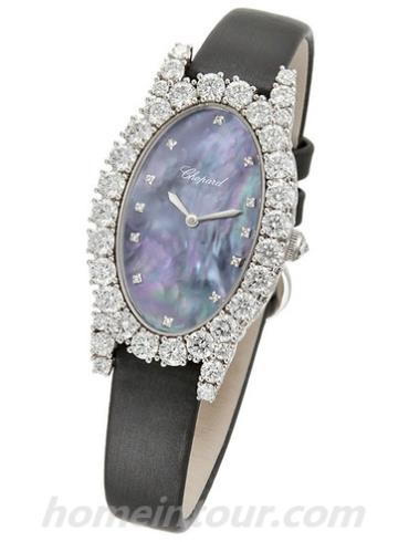 萧邦139380-1004女表女装珠宝系列-深灰色表带/表径&#8211;