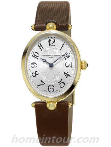 康斯登FC-200A2V5女表百年经典系列-棕色表带/表径30x25mm