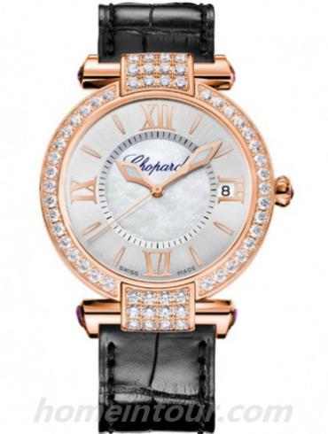 萧邦384822-5002女表Imperiale系列-黑色表带/表径36mm