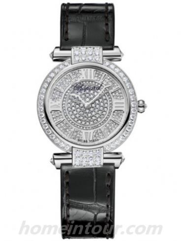 萧邦384280-1001女表Imperiale系列-黑色表带/表径28mm