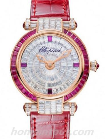 萧邦384275-5001女表Imperiale系列-红色表带/表径36mm