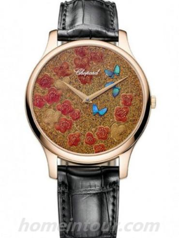 萧邦161902-5057女表L.U.C系列-黑色表带/表径39.5mm