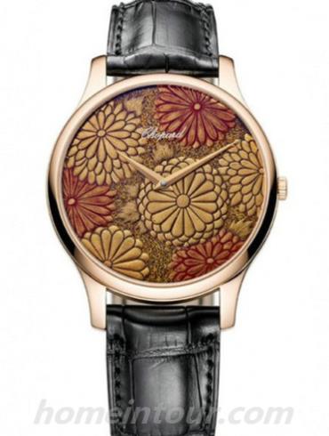 萧邦161902-5056女表L.U.C系列-黑色表带/表径39.5mm