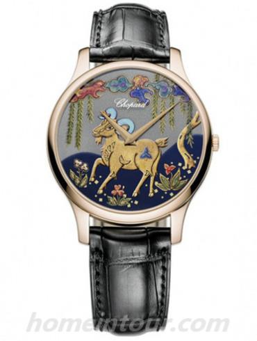 萧邦161902-5060男表L.U.C系列-黑色表带/表径39.5mm