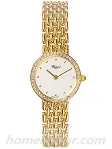 萧邦105911-1001女表Happy Diamonds系列-金色表带/表径&#8211;