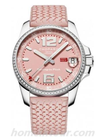 萧邦178997-3001男表经典赛车系列-粉色表带/表径44mm