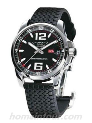 萧邦16_8997_4男表经典赛车系列-黑色表带/表径44mm