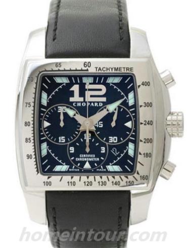 萧邦16_8961男表经典赛车系列-蓝色表带/表径47mm