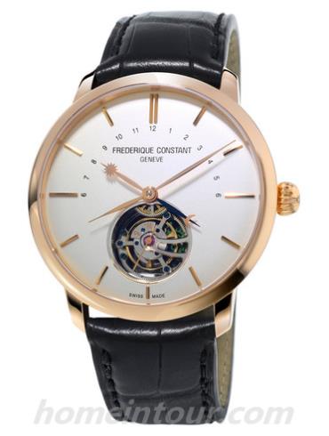 康斯登FC-980V4S9男表Manufacture系列-黑色表带/表径43mm