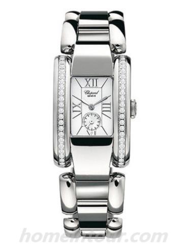 萧邦418415-3002女表经典女装系列-银色表带/表径34.5x23mm