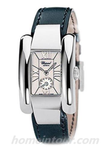 萧邦418357女表经典女装系列-黑色表带/表径34x23mm