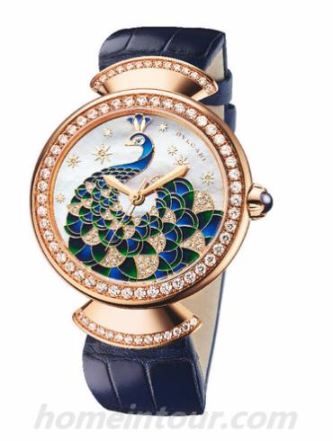 宝格丽102741女表BVLGARI系列-蓝色表带/表径37mm