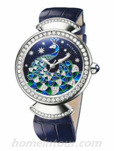 宝格丽102740女表BVLGARI系列-蓝色表带/表径37mm