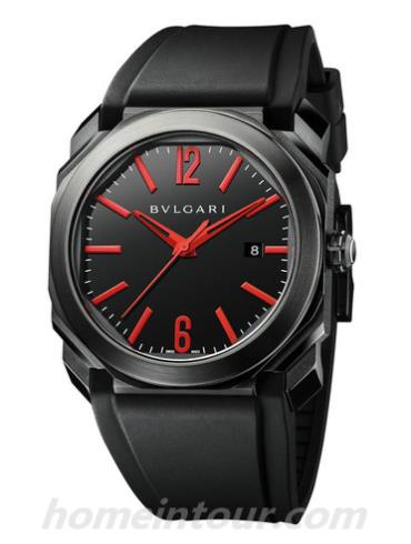 宝格丽102738男表OCTO系列-黑色表带/表径41mm