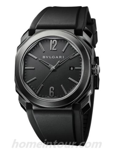 宝格丽102737男表OCTO系列-黑色表带/表径41mm