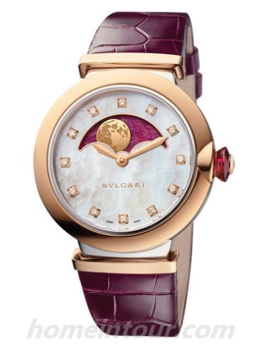 宝格丽102695女表LVCEA系列-紫色表带/表径36mm