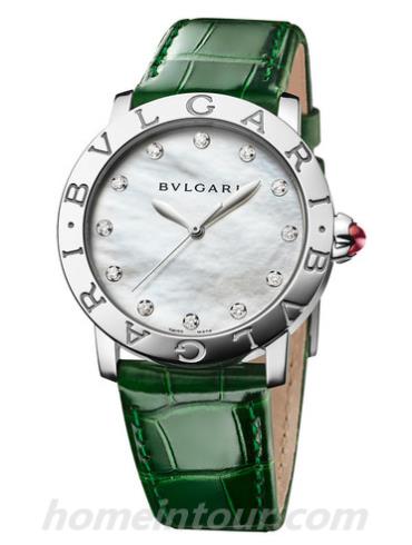 宝格丽102746女表BVLGARI系列-绿色表带/表径33mm