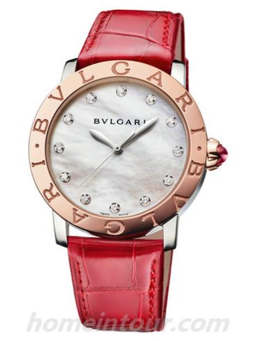 宝格丽102744女表BVLGARI系列-粉色表带/表径37mm