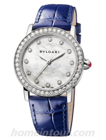 宝格丽102721女表BVLGARI系列-蓝色表带/表径33mm