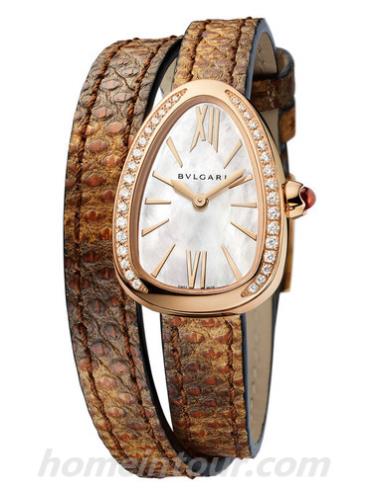 宝格丽102727女表SERPENTI系列-栗褐色表带/表径27mm