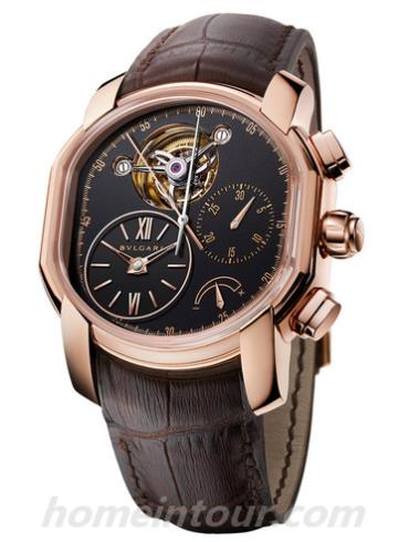 宝格丽102360_BRRP45BGLTBRA男表BVLGARI系列-棕色表带/表径45mm