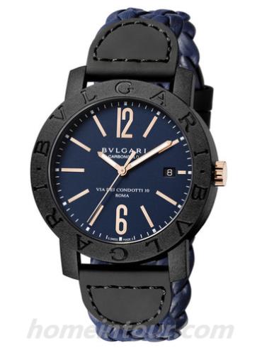 宝格丽102634_BBP40C3CGLD男表BVLGARI系列-蓝色表带/表径40mm