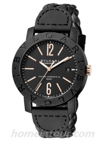 宝格丽102632_BBP40BCGLD_N男表BVLGARI系列-黑色表带/表径40mm