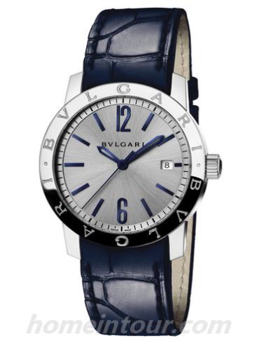 宝格丽102610_BB39C6SSD男表BVLGARI系列-蓝色表带/表径39mm
