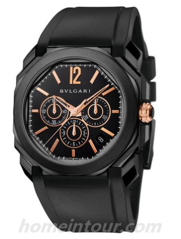 宝格丽102630_BGO41BBSVDCH男表OCTO系列-黑色表带/表径41mm