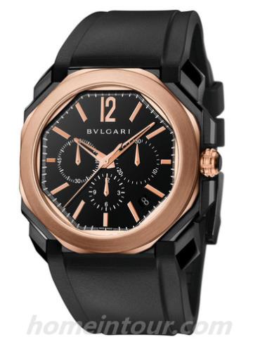 宝格丽102488_BGO41BBSPGVDCH男表OCTO系列-黑色表带/表径41mm