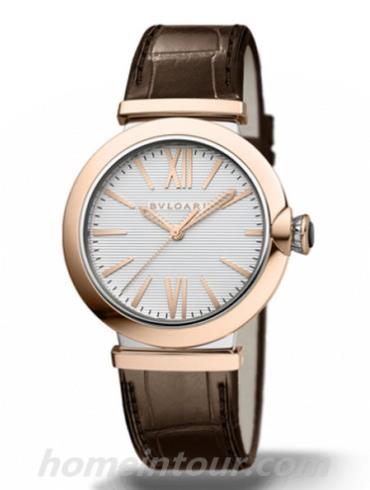 宝格丽LU40C6SPGLD女表LVCEA系列-棕色表带/表径40mm