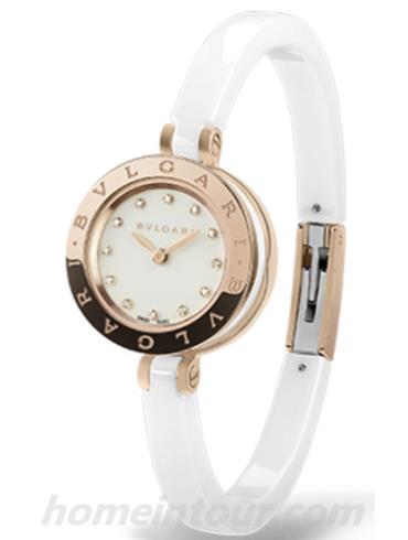 宝格丽BZ23WSGCC_12.M女表B.ZERO1系列-白色表带/表径23mm