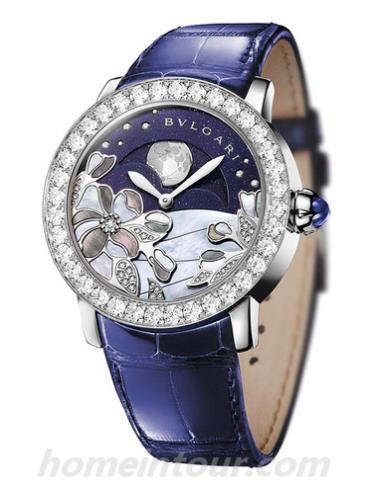 宝格丽BBLW37CDGDLMP女表BVLGARI系列-蓝色表带/表径37mm