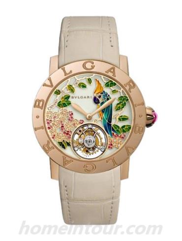 宝格丽BBLP37PDGLTB女表BVLGARI系列-米色表带/表径37mm