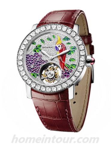 宝格丽BBLW37PD1C7GDLTB女表BVLGARI系列-棕色表带/表径37mm