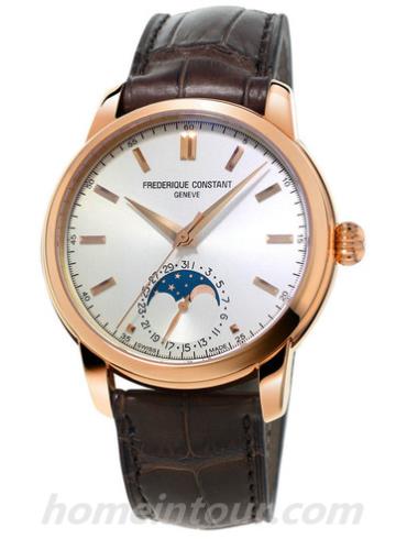 康斯登FC-715V4H4男表Manufacture系列-棕色表带/表径40.5mm