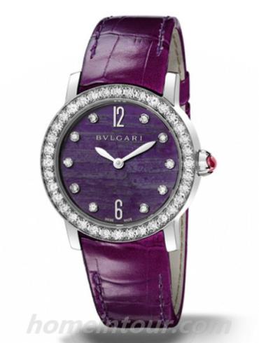 宝格丽BBLW33SGDL_10女表BVLGARI系列-紫色表带/表径33mm