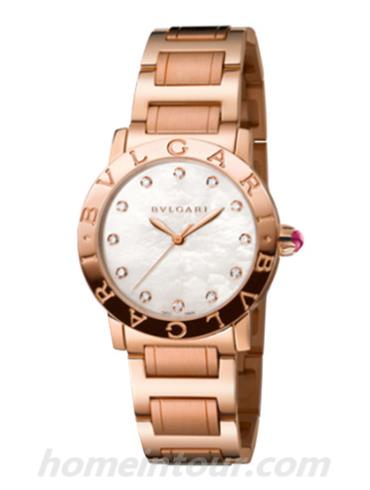 宝格丽BBLP33WGG_12女表BVLGARI系列-金色表带/表径33mm